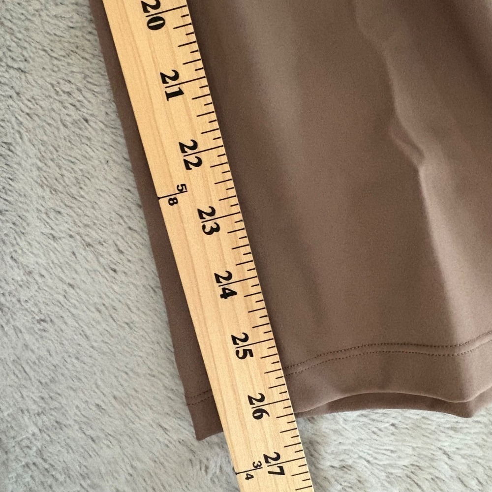 NWT‎ Lululemon Smooth Pull On High Rise Crop Pant Tan 14 Taupe Trouser Work - Picture 8 of 8